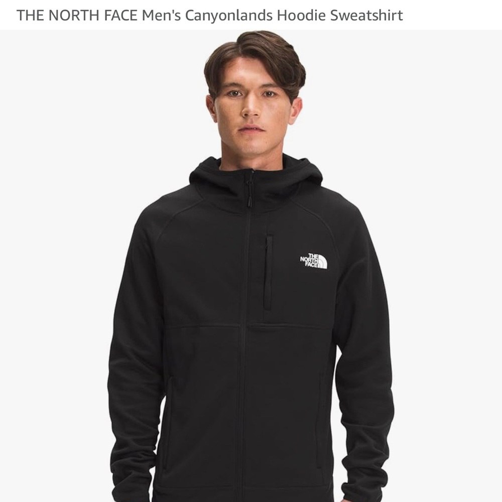 The North Face Black Canyonlands Hoodie Sweatshirt Zip up